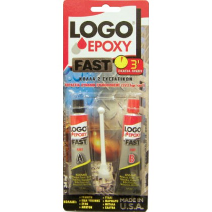 Εποξική Κόλλα δύο συστατικών Logo Epoxy Fast 34ml