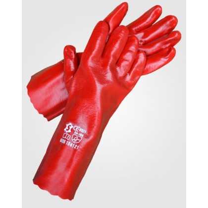 Γάντια Πετρελαίου Κόκκινα 27 εκατοστά μήκος