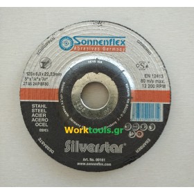 Δίσκος Λειάνσεως Μετάλλων 125Χ6Χ22,23 Sonnenflex Silverstar