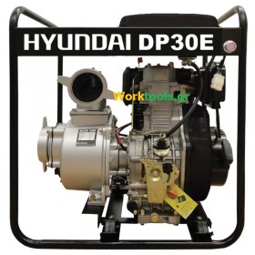 Αντλία πετρελαίου με μίζα και μπαταρία HYUNDAI DP 30E 7HP